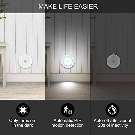 Motion Sensor Light for Home with USB Charging