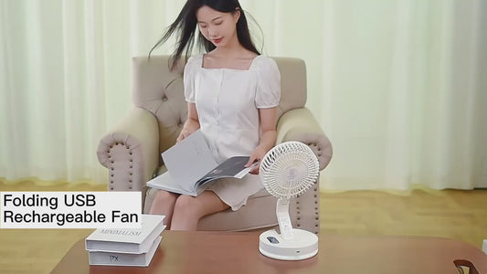Rechargeable Table Desk Fan